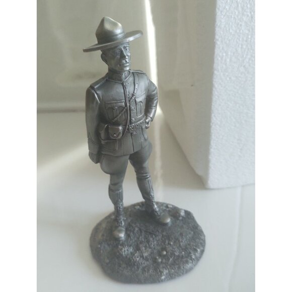 Franklin Mint People of Canada Pewter Figurine The  Mountie Original Box 1977 - Picture 6 of 13